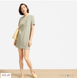 Everlane The Weekend Tee Dress | XS green